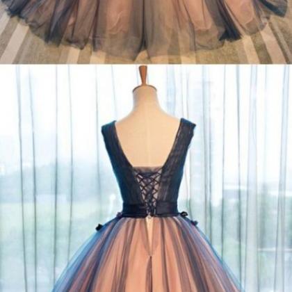 Ball Gown Prom Dresses, Brown Ball Gown Evening..