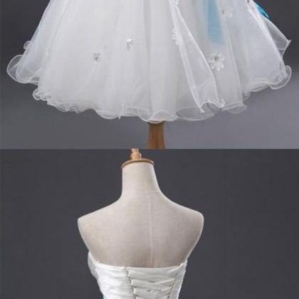 Belt/sash/ribbon White Prom Homecoming Dresses..