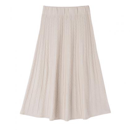 High-waisted A-line Skirt Fashion Skirt Thread..