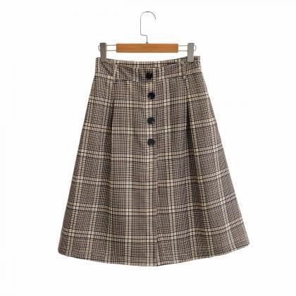 New high-waisted a-line skirt skirt..