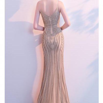 Noble And Elegant, Sexy Mermaid Prom Dress Sling,..