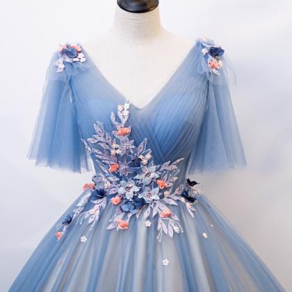 Color Gauze Bouffant Dress, Performance Dress,..