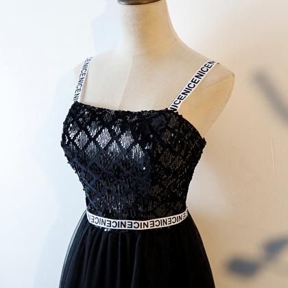 Spring/summer Little Black Dress, Spaghetti Strap..