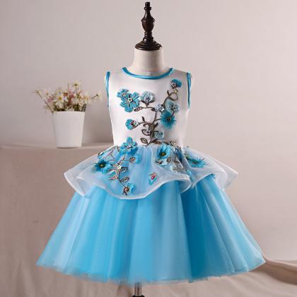 Girl Princess Dress, Style Bouffant Gauze Dress,..