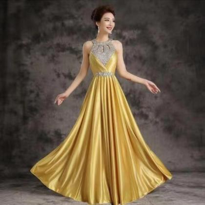 Elegant Prom Dress,backless Evening Dress With..