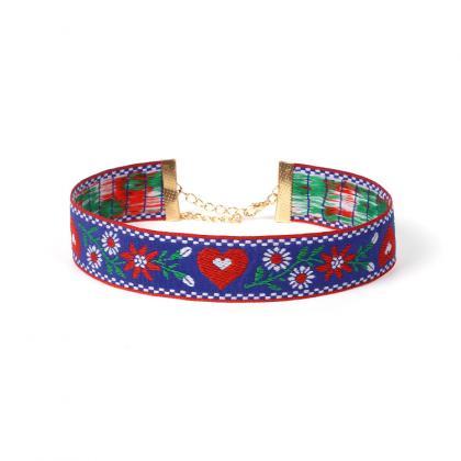 2 pcs on sale,Choker embroidered ch..