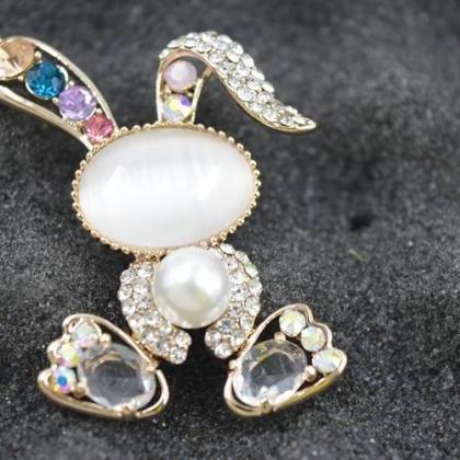 Opal Pearl Color Diamond Rabbit,..