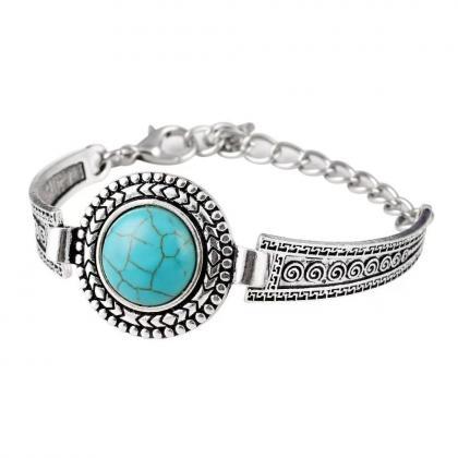 Creative, Turquoise Bracelet Silver Bracelet,..
