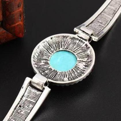 Creative, Turquoise Bracelet Silver Bracelet,..