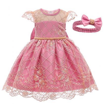 Children's dress, lace dress, princ..