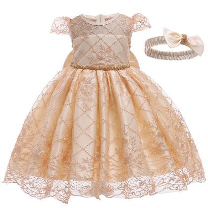 Children's dress, lace dress, princ..