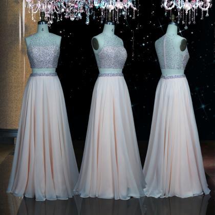 Handmade ,beaded Bridesmaid Dress, Two Piece..