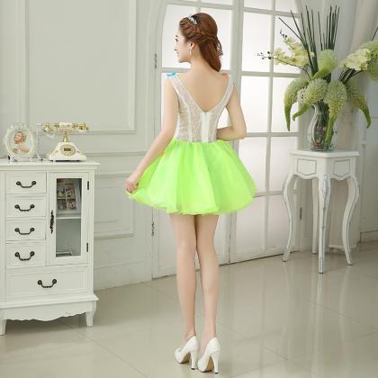 Fancy Homecoming Dress, Colorful Party Dress,cute..
