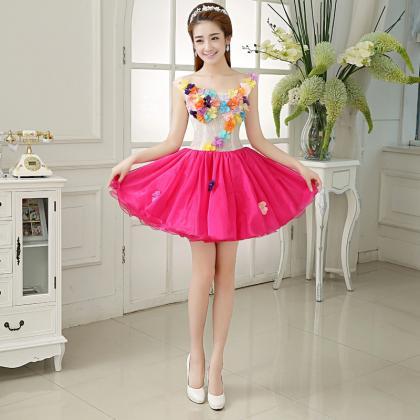 Fancy Homecoming Dress, Colorful Party Dress,cute..