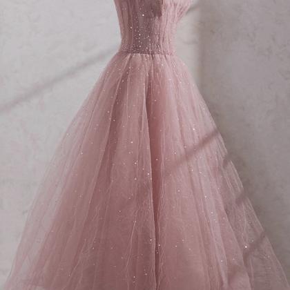 Shiny Party Dress,fairy Midi Dress, Pink Prom..