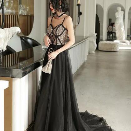 Socialite Evening Dress, Noble Temperament Black..