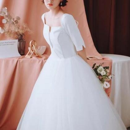 Long Sleeve Wedding Dress,ball Gown Bridal..