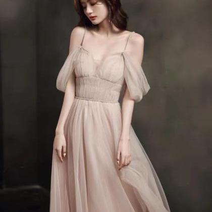 Sexy,off Shoulder Prom Dress,pink Fairy Party..