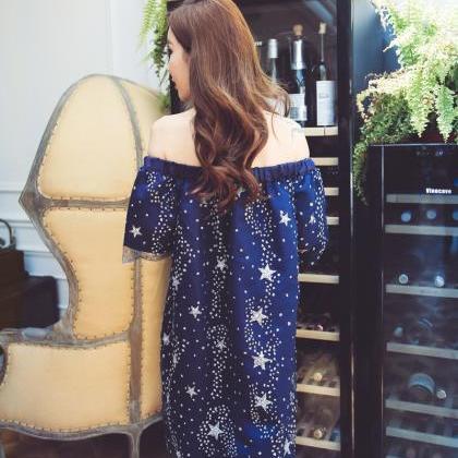 Starry Stars Sequins Dress, Sparkling Sweet Summer..