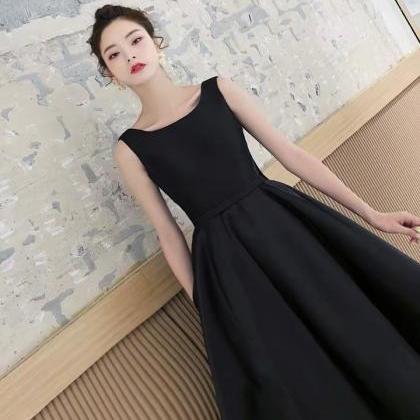 Backless Prom Dress, Black Little Dress With..