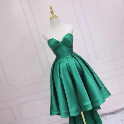 Green Evening Dress, Sexy Homecoming Dress, High..
