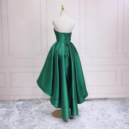 Green Evening Dress, Sexy Homecoming Dress, High..