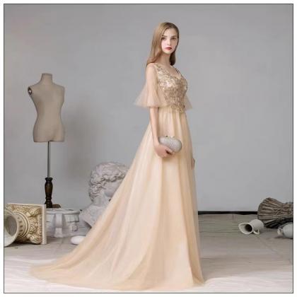 Noble Evening Dress, Fairy Long Simple Dress,..