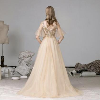 Noble Evening Dress, Fairy Long Simple Dress,..
