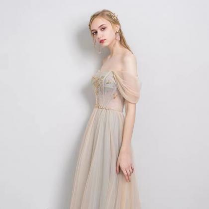 Fairy Prom Dress,strapless Bridesmaid Dress With..