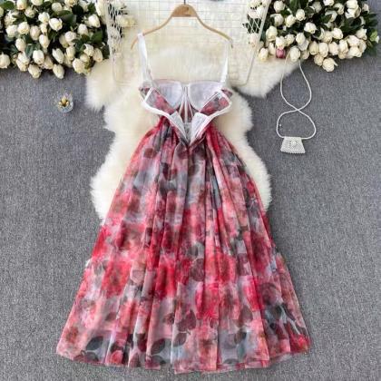 Print Holiday Dress, Summer Dress, High Quality,..