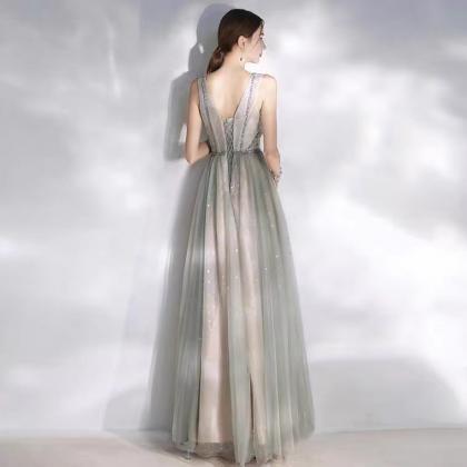 Grey Evening Dress Dress, Noble, Temperament,..