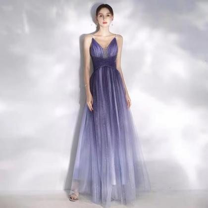 Purple Gradient, Evening Dress Dress, Noble, Sexy,..