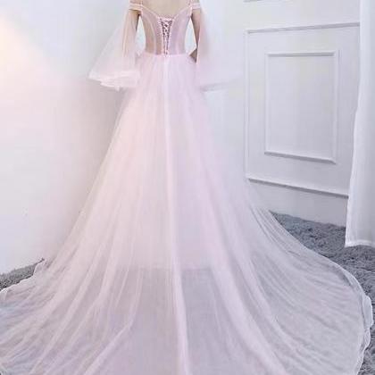 High Quality,embroidered Wedding Dress, Off..