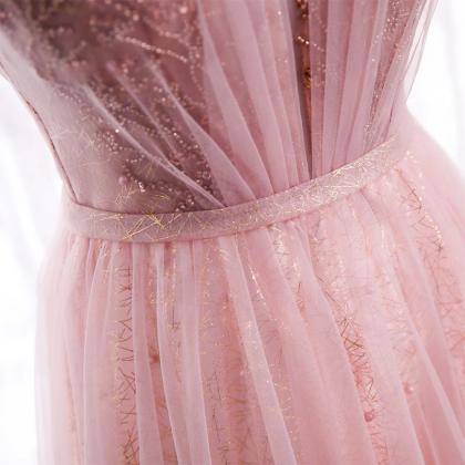 Pink Evening Dress, Fairy Elegant Party..