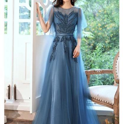 Blue Evening Dresses, Temperament Bridesmaid..