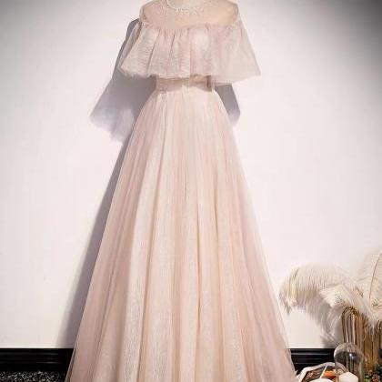 High Quality ,atmosphere Blush Pink Prom..