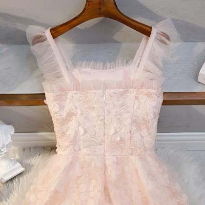 Fairy Dream Pink Bridesmaid Dress,sequin..
