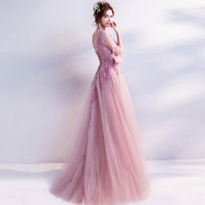 Pink Fairy Temperament Evening Dress, Birthday..