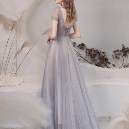 Elegant Evenig Dress, Luxurious, Heavy Beaded Prom..