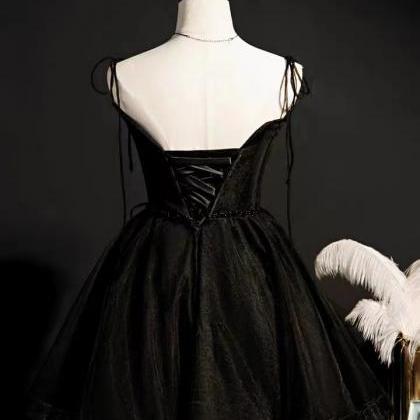 Black Evening Dress, Elegant Atmosphere Party..