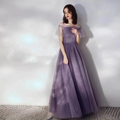 Dreamy Evening Dress, Fairy Purple Prom..
