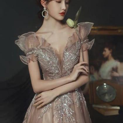 Off Shoulder Evening Dress, High Quality Fairy..