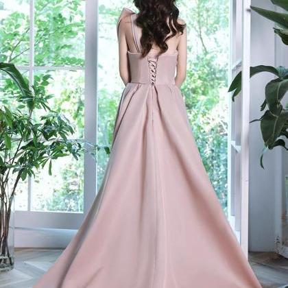 Pink Prom Dress, High Grade Party Dress, Cute..