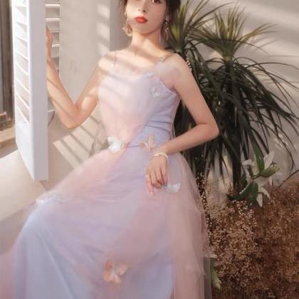 Spaghetti Strap Party Dress, Fairy Birthday Dress,..