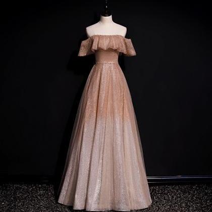 Elegant Evening Dress, Off Shoulder Prom Dress,..