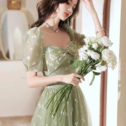 Chic, High Quality Bridesmaid Dresses, Green Party..