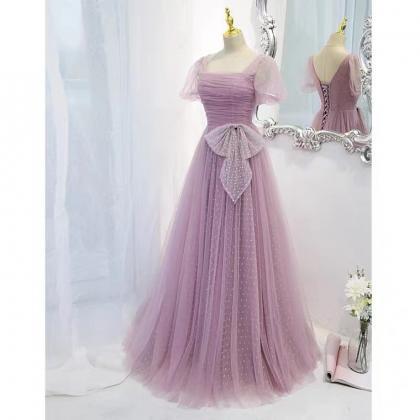 Purple Evening Dress, Temperamental Lady Dress,..