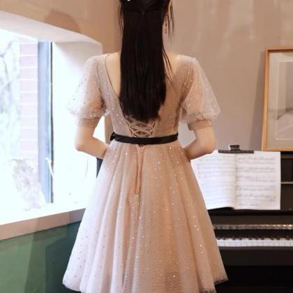 V-neck Bridesmaid Dress, Classy Evening Dress,..