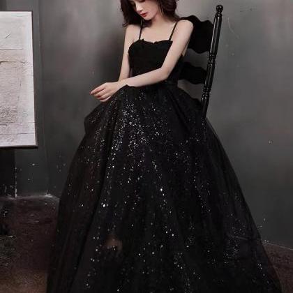 Temperament, Socialite Dress, Light Luxury Black..
