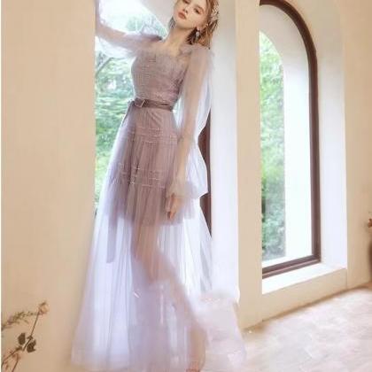 Purple Prom Dress, Fairy Dress,chic Party..